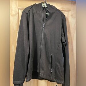 Wool X size L merino wool blend Cubby sweatshirt color French Roast